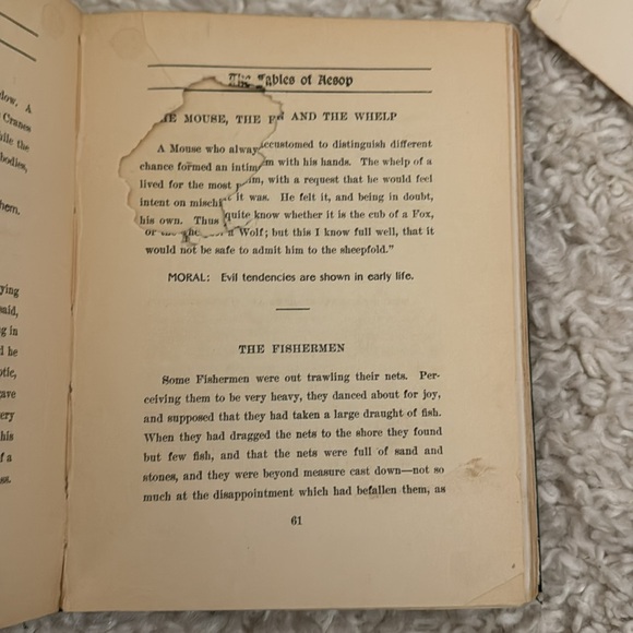 AESOP'S FABLES, hardcover, 1913 - Picture 17 of 17